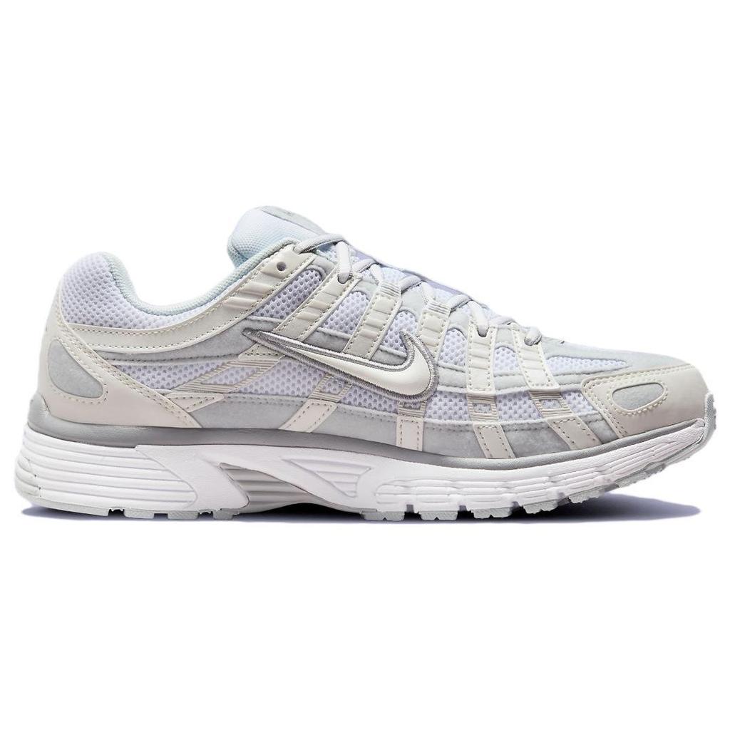 Nike Womens P-6000 Metallic Summit White Women Sneakers Cream Pure-Platinum Wolf-Grey FV6603-101