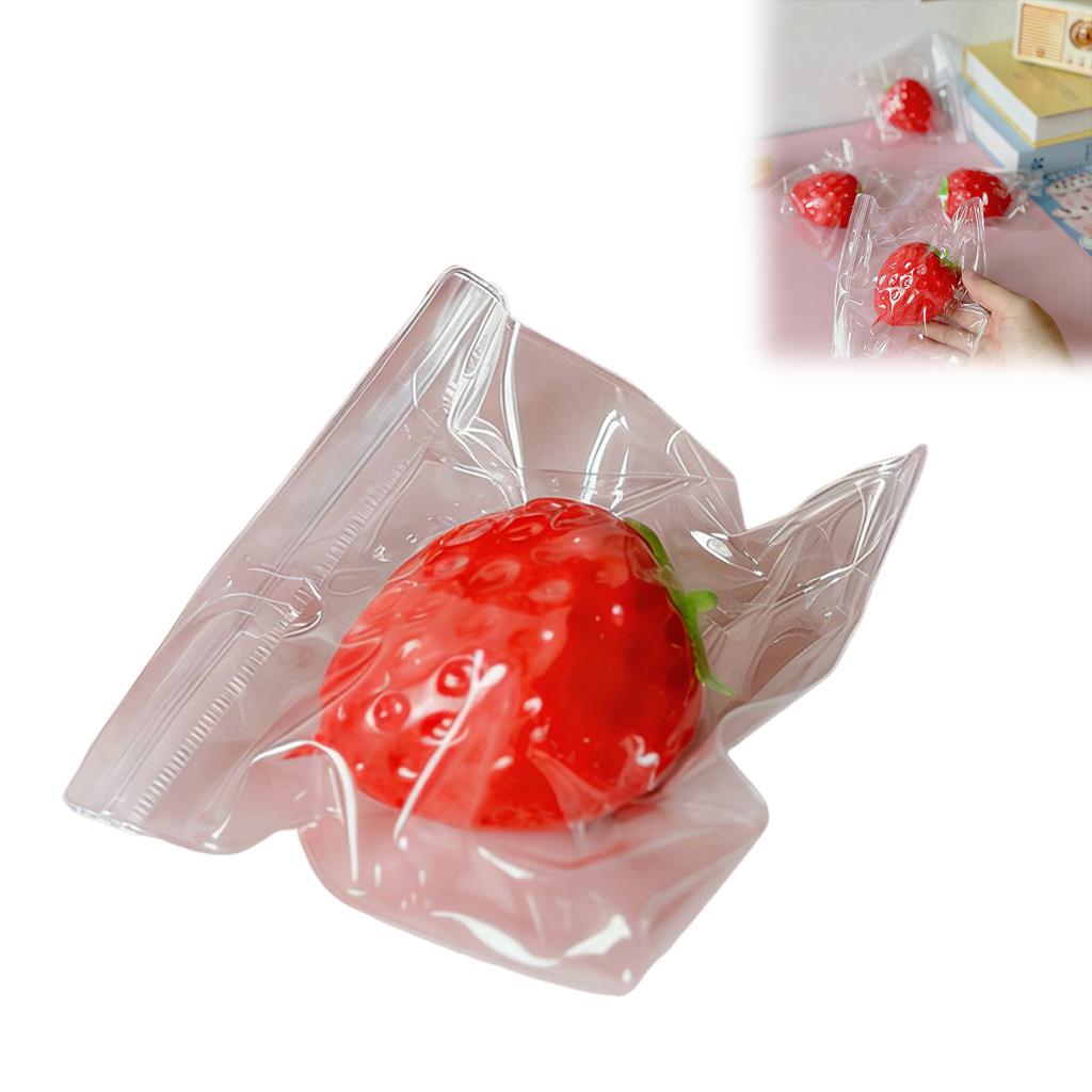 Games Sausage Squeezable Toy Realistic Strawberry Model Party Slow Rise Pressure Release Toy Adults Skateboard