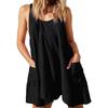 JPNTKY Women's Fashion Summer Spring Solid Color Print O-Neck Sleeveless Casual Dresses