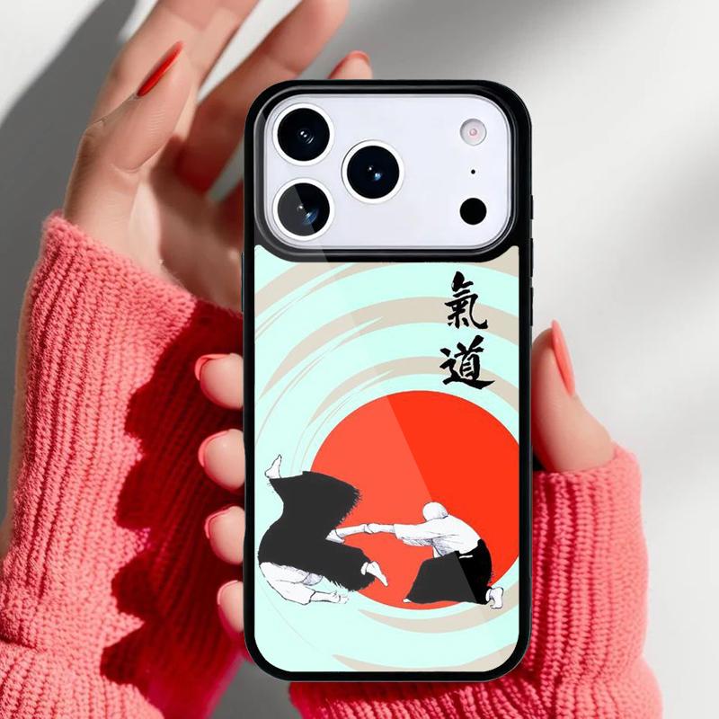 

Aikido Japanese Martial Phone Case for iPhone 17 16 15 14 13 Pro Max Back Cover for 12 11 Pro Coque iPhone 12 Pro Max