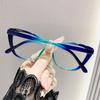 Fashion Cat Eye Reading Glasses Frame Women Gradient Color Plastic Presbyopic Eyewear Reading Eyglasses Spectacles 0 To +4.0