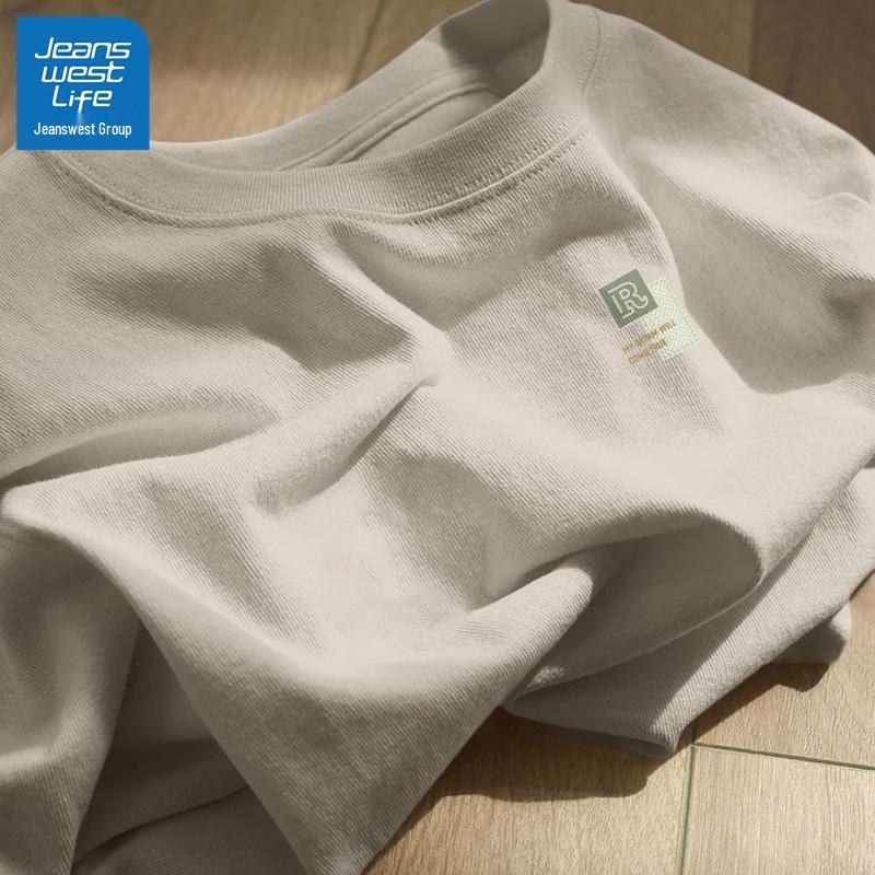 JEANSWEST LIFE Men's 2025 Heavy Cotton Round Neck T-Shirt