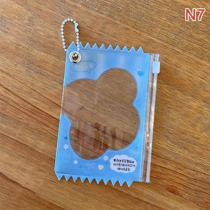 

Пакет для конфет в японском стиле, креативный мультяшный держатель для фотокарточек, сделай сам, протектор для фотокарточек, ПВХ карман для карточек, подвеска