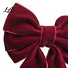 Christmas Table Decor 6Pcs Velvet Bow Napkin Rings Fabric Holders Red Elastic Bands for Dinner Green Rings Holiday Party Reusable Parties
