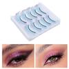 5pcs Colorful Eyelashes Dramatic Gradient Color False Eyelashes   3D  Ing Fake Eyelashes