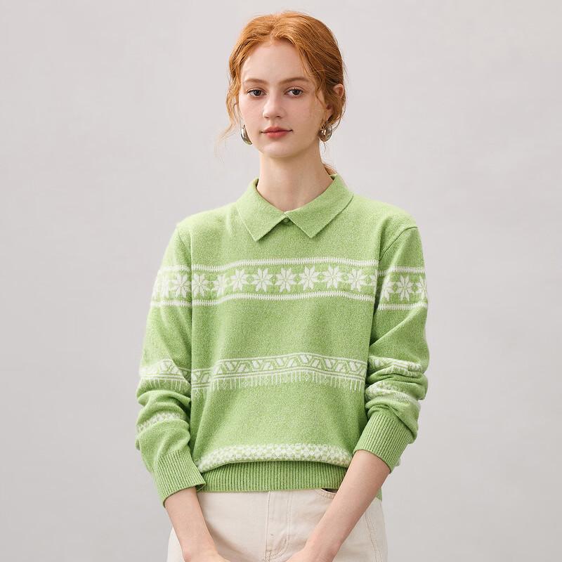 Kemon Boka Women's Fair Isle Cashmere Knit Sweater