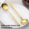 Pack of 8, Gold Plated Stainless Steel Espresso Spoons, findTop Mini Teaspoons Set for Coffee Sugar Dessert Cake Ice Cream Soup Antipasto Cappuccino,