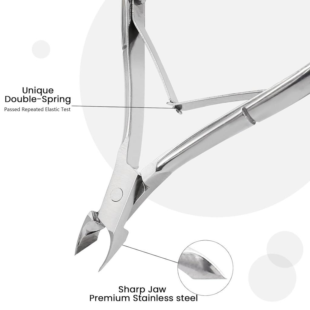 1 Pcs Nail Cuticle Scissors Professional Cuticle Cutter Nail Nippers Scissors Manicure Pusher Pedicure Tong Dead Skin
