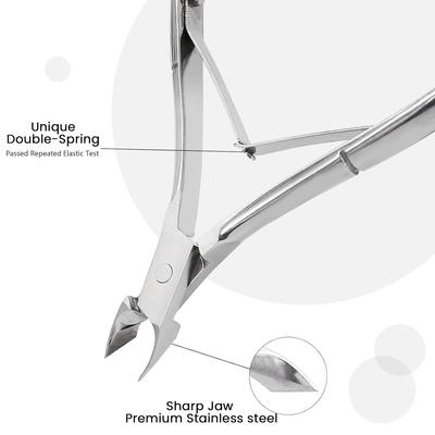 1 Pcs Nail Cuticle Scissors Professional Cuticle Cutter Nail Nippers Scissors Manicure Pusher Pedicure Tong Dead Skin