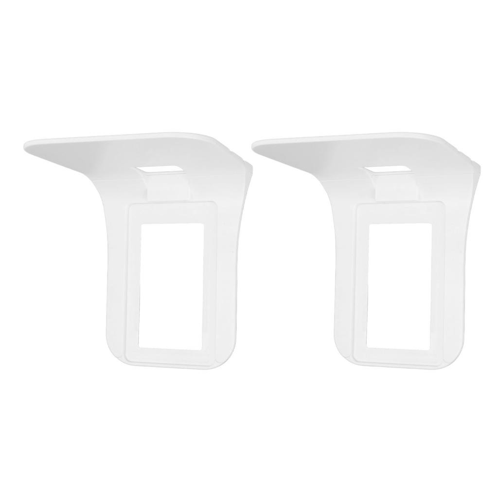 2 Pack Wall Outlet Shelf ABS Wall Outlet Phone Shelf Organizer for Cell Phone Toothbrush Night Light
