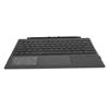 Wireless Bluetooth Keyboard Portable Detachable 7 Color LED Backlit with Toucpad 1089‑D Black