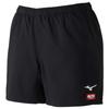 Mizuno Table Tennis Game JTTA 82JB9005 Pants, Standard, Moisture-Wicking, Quick-Drying, Certified, Men's, Black/White, XL,