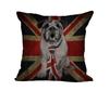 Cozy Cushion Cover American & British Flags Pet Dog Printed Personality Throw Pillow Case Home Decorative Pillows Square 45x45cm