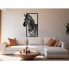 Zebra Safari Animal Wall Art Abstract Metal Decor