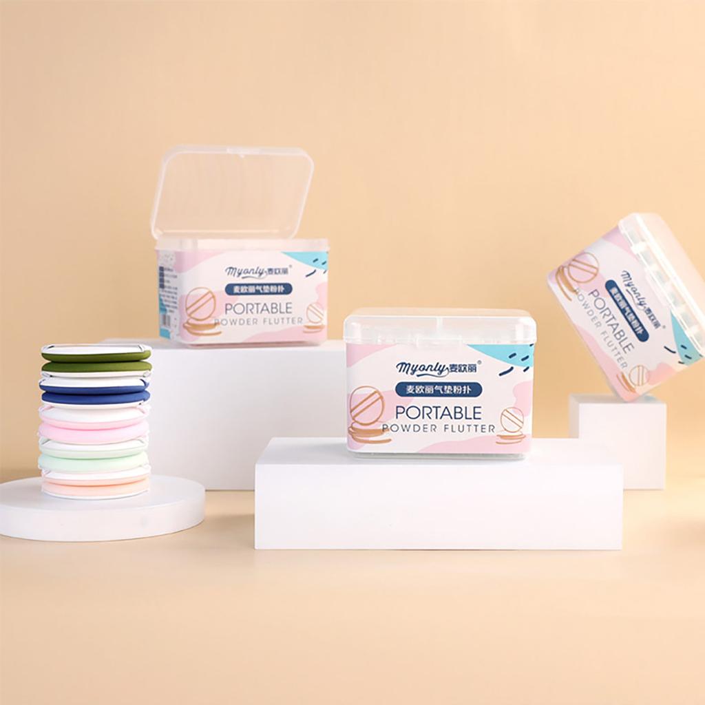 Powder Puff Soft Makeup Puff Blending Sponge For Creams ,Powder, Wet Dry Use, Teardrop And Round For All Types Of Skin