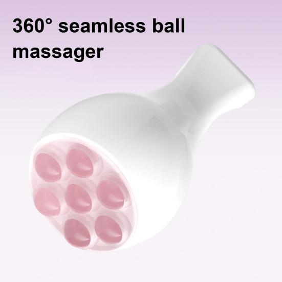 Jade Roller Face Massager Ice Roller Facial Guasha Tool 360 Degree Rotate Handheld Faux Crystal Ball Massager for Lift Firming Neck Skin Tightening