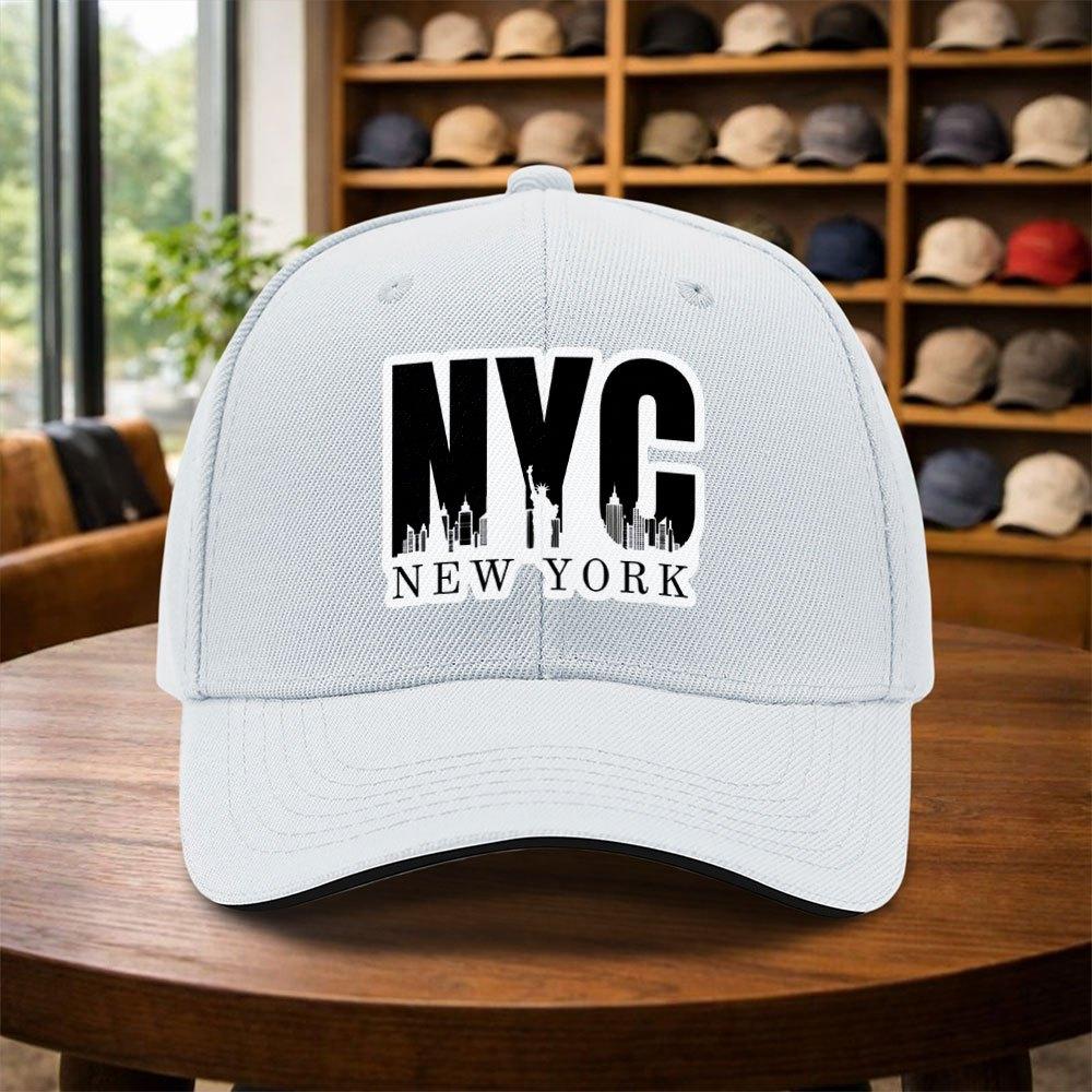 Casquette de baseball réglable décontractée NYC pour hommes Multicolore Toutes saisons Style Hip-hop Street