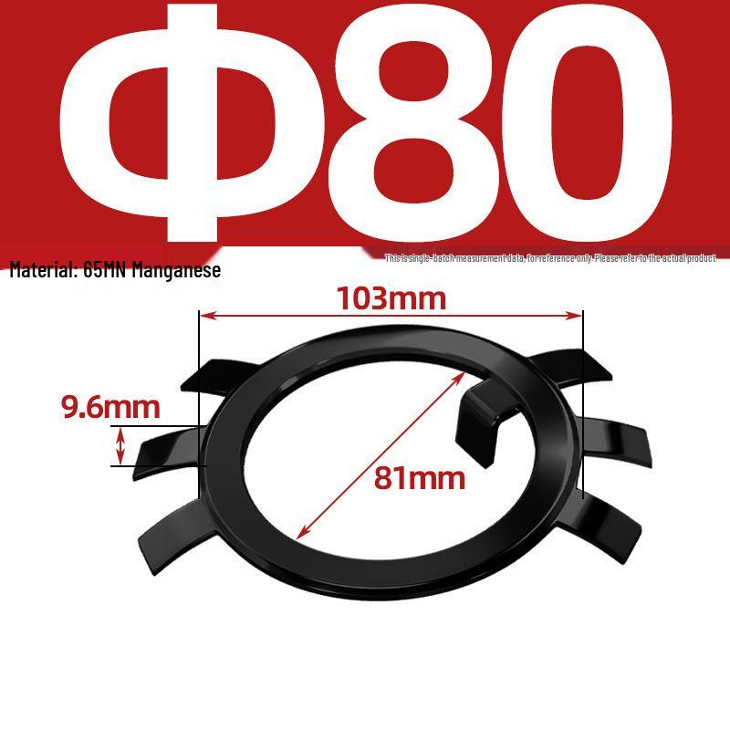 65MN Manganese 304 Stainless Steel Six-Claw Anti-Loosening Lock Nut Washer