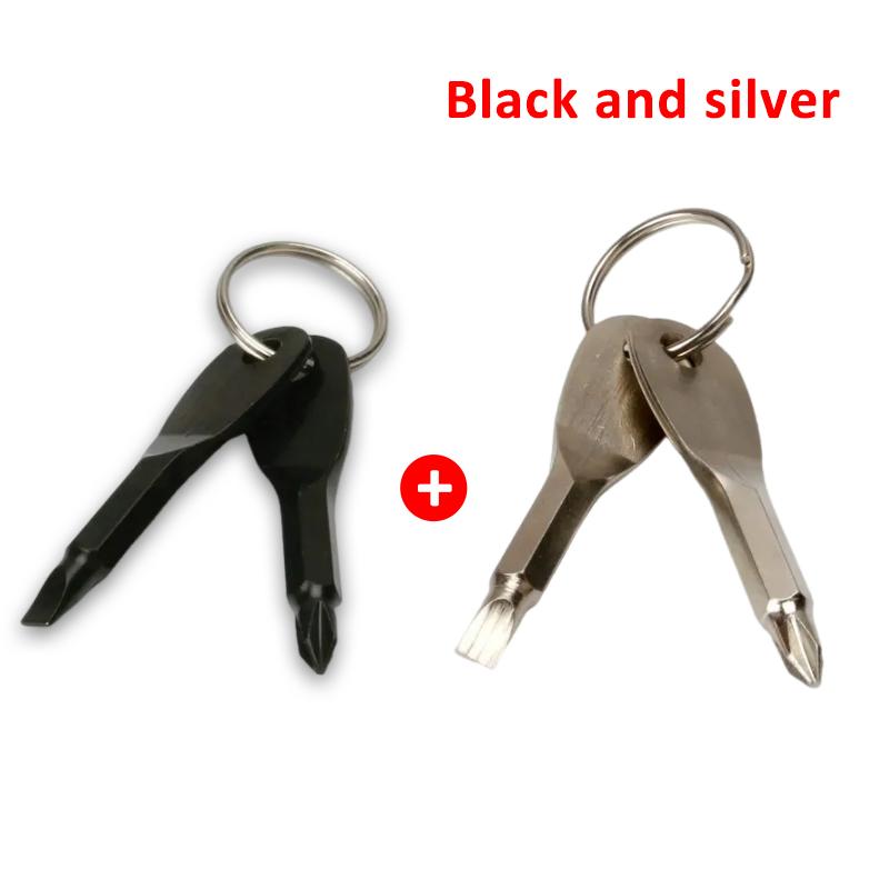 Emergency Key Screwdriver Outdoor Multifunctional Edc Tool Safety Protection Self Defense Prick Cone Combined Tool Set