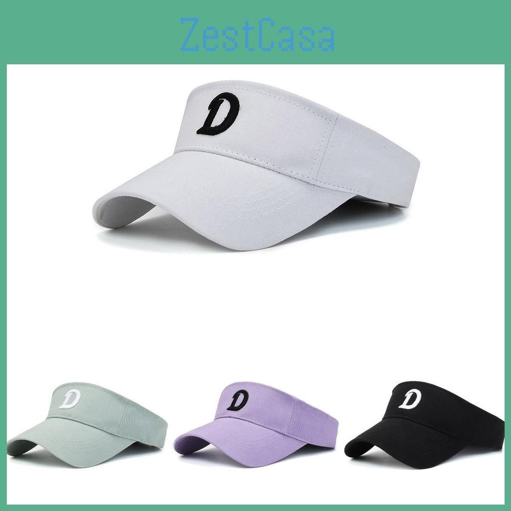 Embroidered D Letter Spring Couple Sun Hat Mountaineering Breathable Top Empty