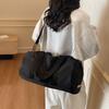 Stylish Nylon Duffel Bag for Women – Lightweight Travel & Gym Tote with Adjustable Shoulder Strap and Spacious Design