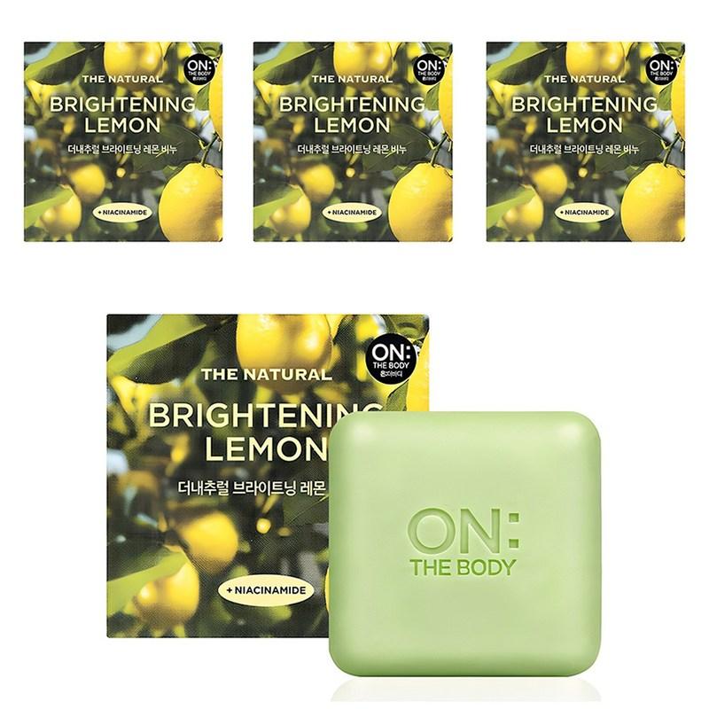On the Body The Natural Brightening Soap Lemon Scent, 90g X 4 Pcs