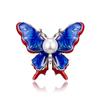 Vintage Butterfly Crystal Brooch Pin With Waterdrop Design For Women And Men