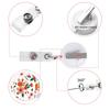 Flower Succulents Retractable Badge Reel Lanyards Id Name Card Badge Holder Nurse Student Employee Card Alligator Clip Supplies