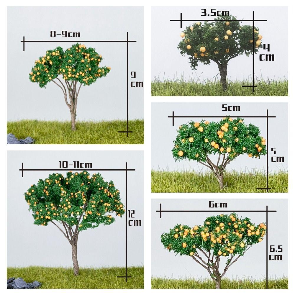 Multi-size Miniature Fruit Trees Sand Table Layout Lifelike Simulation Tree Figurine Fairy Garden Micro Landscape Scene Model