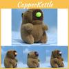 Adorable Cute Bubble Blowing Capybara Plush Toy Soft Keychain Accessory For Bags