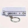 1pc Multifunctional ABS Plastic Folding Ruler,45cm/17.72in,10-Fold with Keychain,Compact and Portable,Folding Ruler Drawing Tool