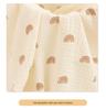 Double-Layer Cartoon Rainbow Cotton Gauze Bib Towel