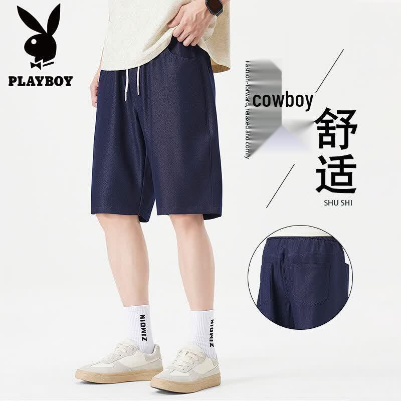 Мужские летние джинсовые шорты PLAYBOY из ледяного шелка L