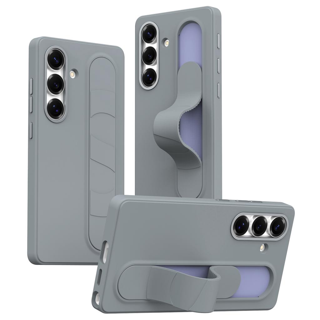For Samsung Galaxy S25+ Case Smart Key Invisible Wristband Kickstand PC+Silicone Phone Cover