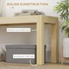 Bank Holzbank Küchenbank, Massivholz, 3-Sitzer Bank, 120 cm x 33 cm x 45 cm, Natur