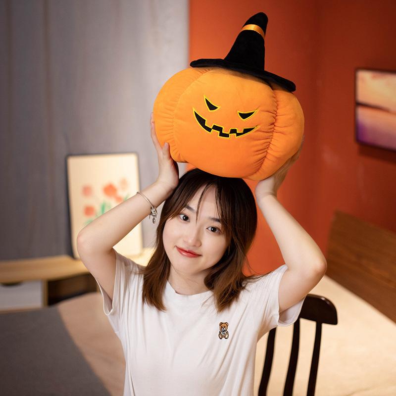 Halloween Funny Pumpkin Pillow Plush Toy Children's Halloween Doll Doll Shopping Mall Decoration Event Gifts