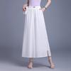 Women S High Waist Split Wide Leg Cropped Palazzo Pants Summer Thin Loose