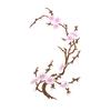 Cherry Blossom Iron Patch Iron-on Blossom Plum Applique Patch Embroidered Floral Patch for Jeans Garment Jackets Backpacks Clothes DIY Crafts