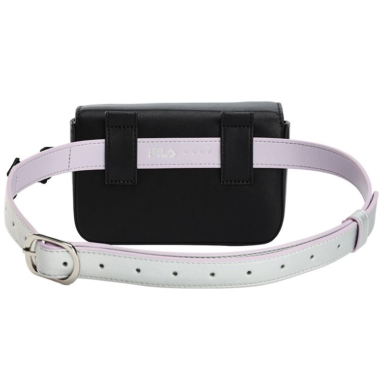 Fila Fashionable Versatile Sports Casual PU Waist Bag Women Bags Deep-Black A13W235168F-BK