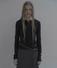 Mosyupamosyu Ribbed Henley Neck T-Shirt [Black]