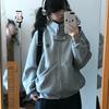 Streetwear Embroidery Women Sweatshirts American Vintage Harajuku Stand Collar Coat Fall Pure Cotton Zipper Hottie Loose Tops