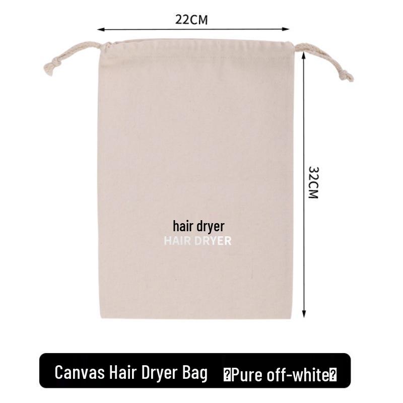 Custom Black Velvet Hair Dryer Storage Bag - Dustproof for Hotels & B&Bs