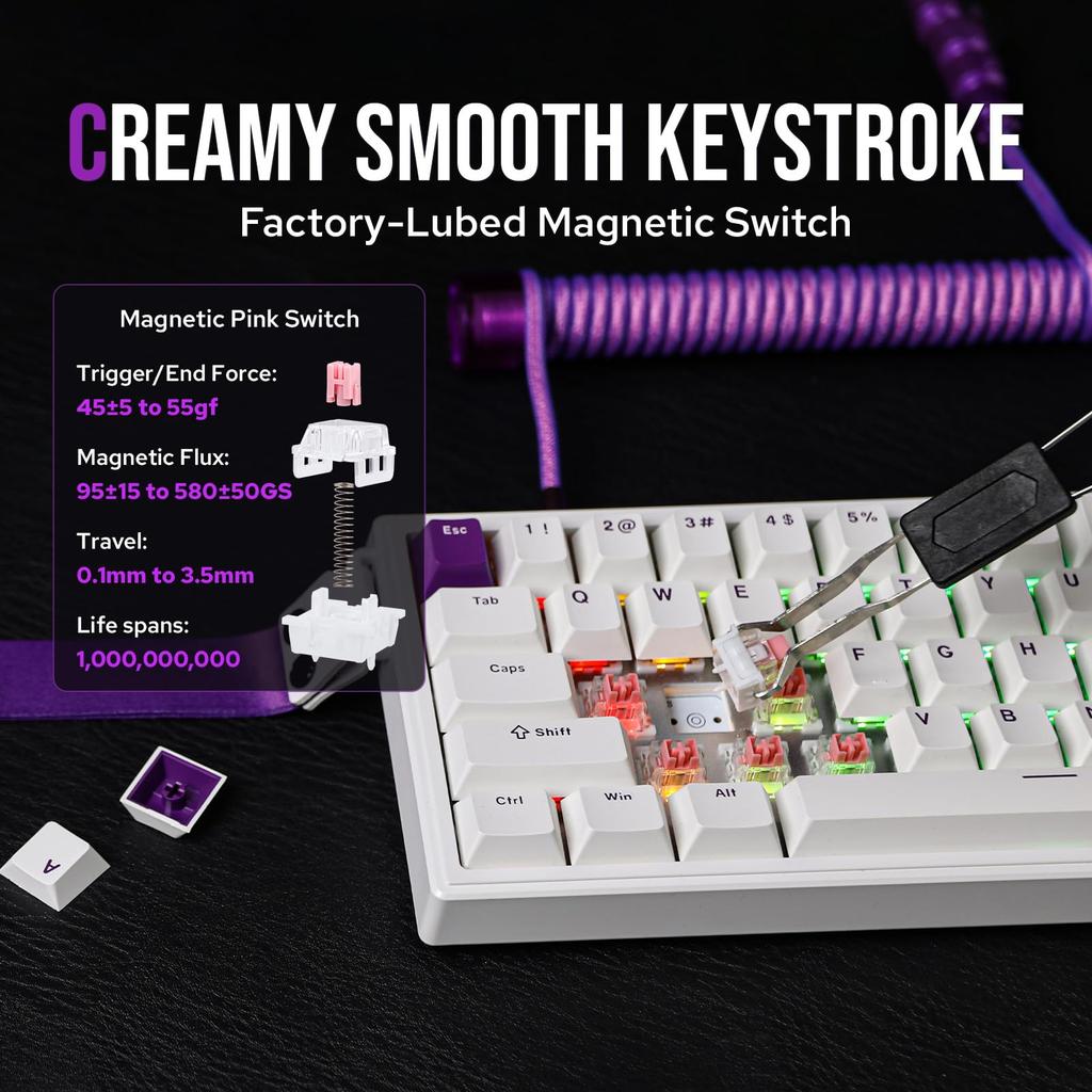 [EPOMAKER] HE68 Magnetic USB Gaming Keyboard – Keyboard