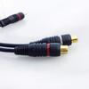 YFFSFDC RCA Splitter RCA Male to 2RCA Video RCA Audio Mono to Stereo Subwoofer Gold for Car Car Navigation Rear of Cable, Female, Audio, Y-Type Cable,