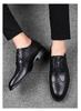 Men's Formal Brogue Leather Shoes - British Style, Large Size, Casual