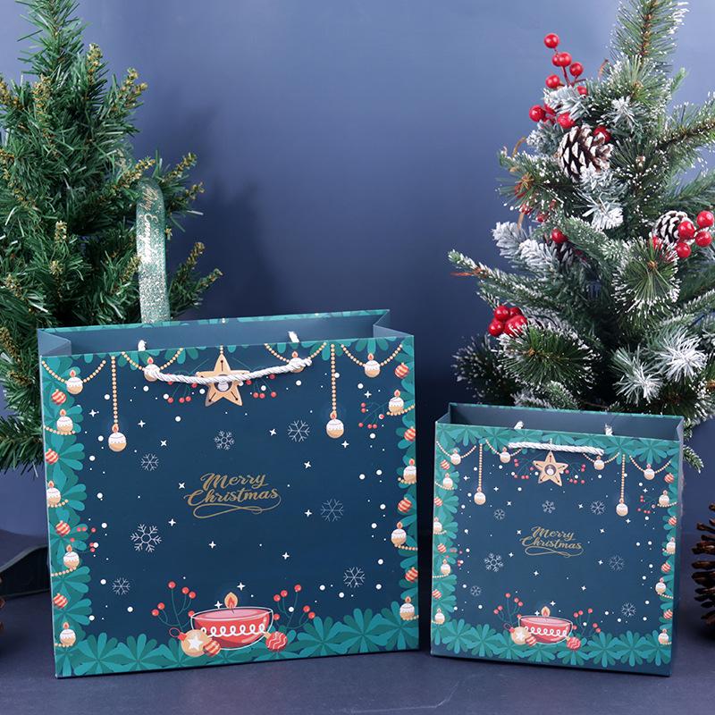 Red Christmas Gift Tote Bag for Christmas Eve Apple Packaging