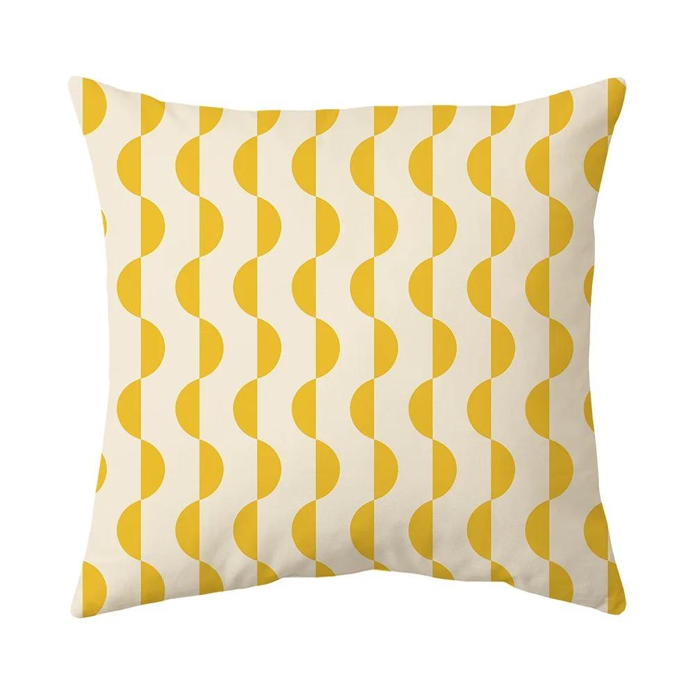 Home Decor Sun, Palm & Wave Digital Print Pillow Covers Pattern Cushion Cover Suitable For Sofa Bedroom Car Pillow Cover