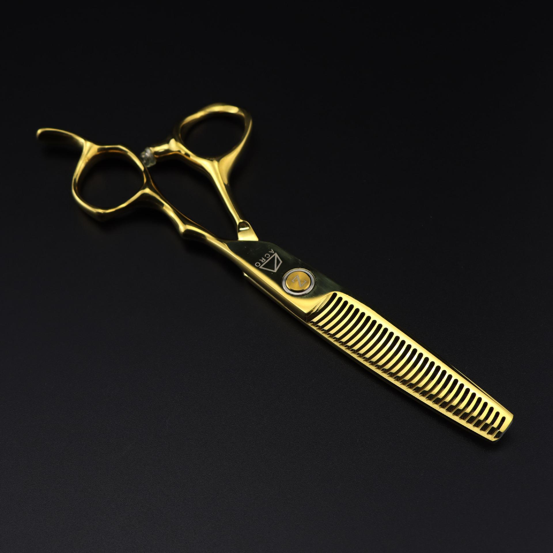 

6.0 inch FM-20 gold, water grain, hair scissors, hair scissors, flat scissors, bangs scissors, tooth scissors 6.0inch fm-20 golden dental scissors