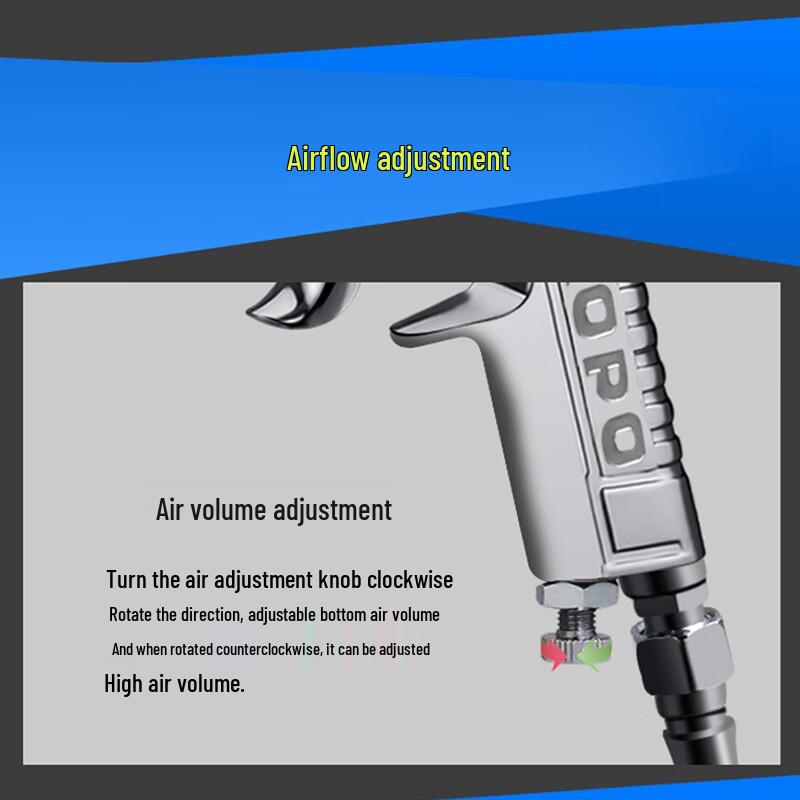 KOPO W71 KP-430G Pneumatic Paint Spray Gun CN plug (adapter included)
