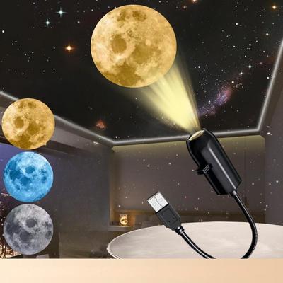 Star Light Projection Lamp, T5 With 3 Discs, Mini USB LED Light Projector